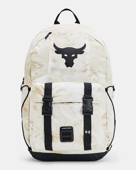 Project Rock Brahma Backpack, White, pdpMainDesktop image number 0